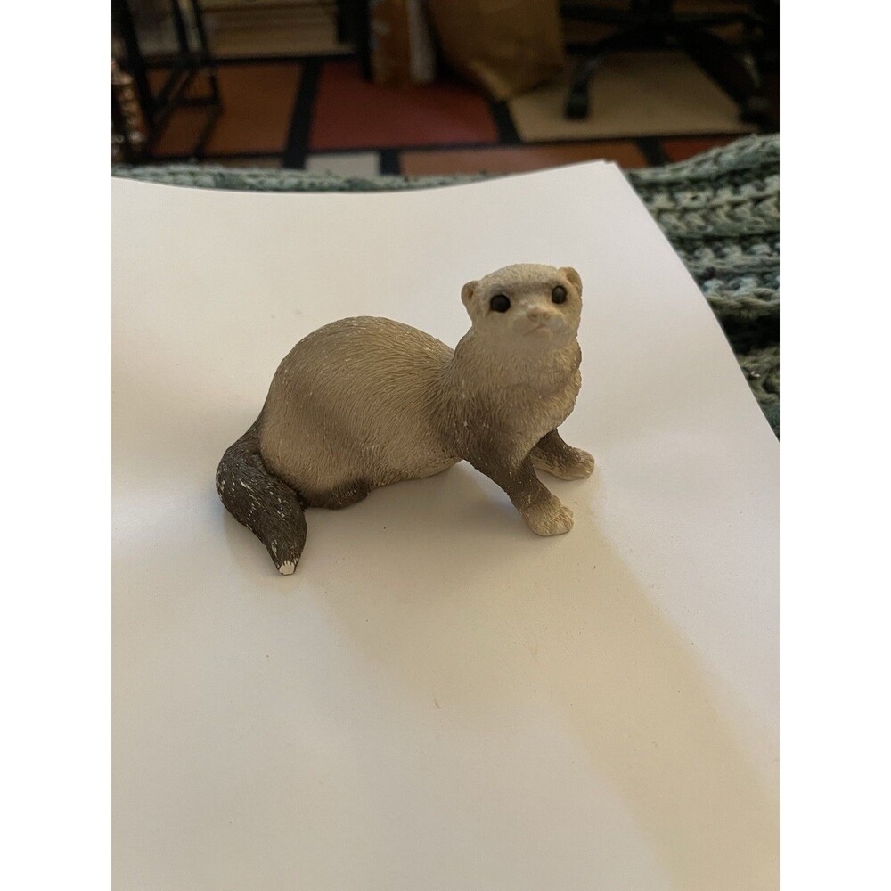 Vintage Stone Critters Littles Ferret Miniature Figurine